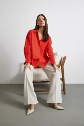 Must Have Poplin Hemd Rot