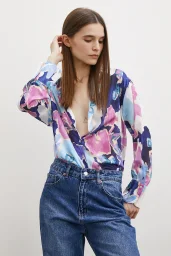 Patterned Waffle Shirt Navy