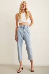 حزام الجينز الأم شيات الأزرق الجليدي