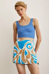 قميص كروب بحمالات - أزرق