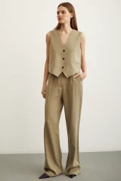 Wide Leg Pants Khaki