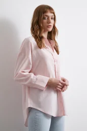 Helen Poplin Shirt Pink