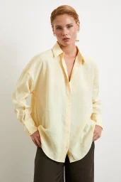 Basic Modal Bluse Gelb