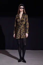 Wickelkleid mit Rambanbindung Schwarz