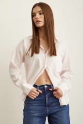 Gestreiftes Hemd Puder