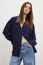 Viskon Basic Shirt Navy