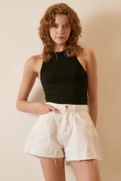 Bike Collar Top Black