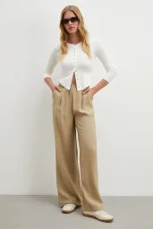 Modal Palazzo Pantolon Taş