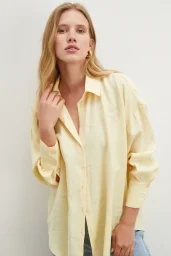 Basic Modal Gömlek Sarı