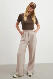 Modal Palazzo Pantolon Pudra