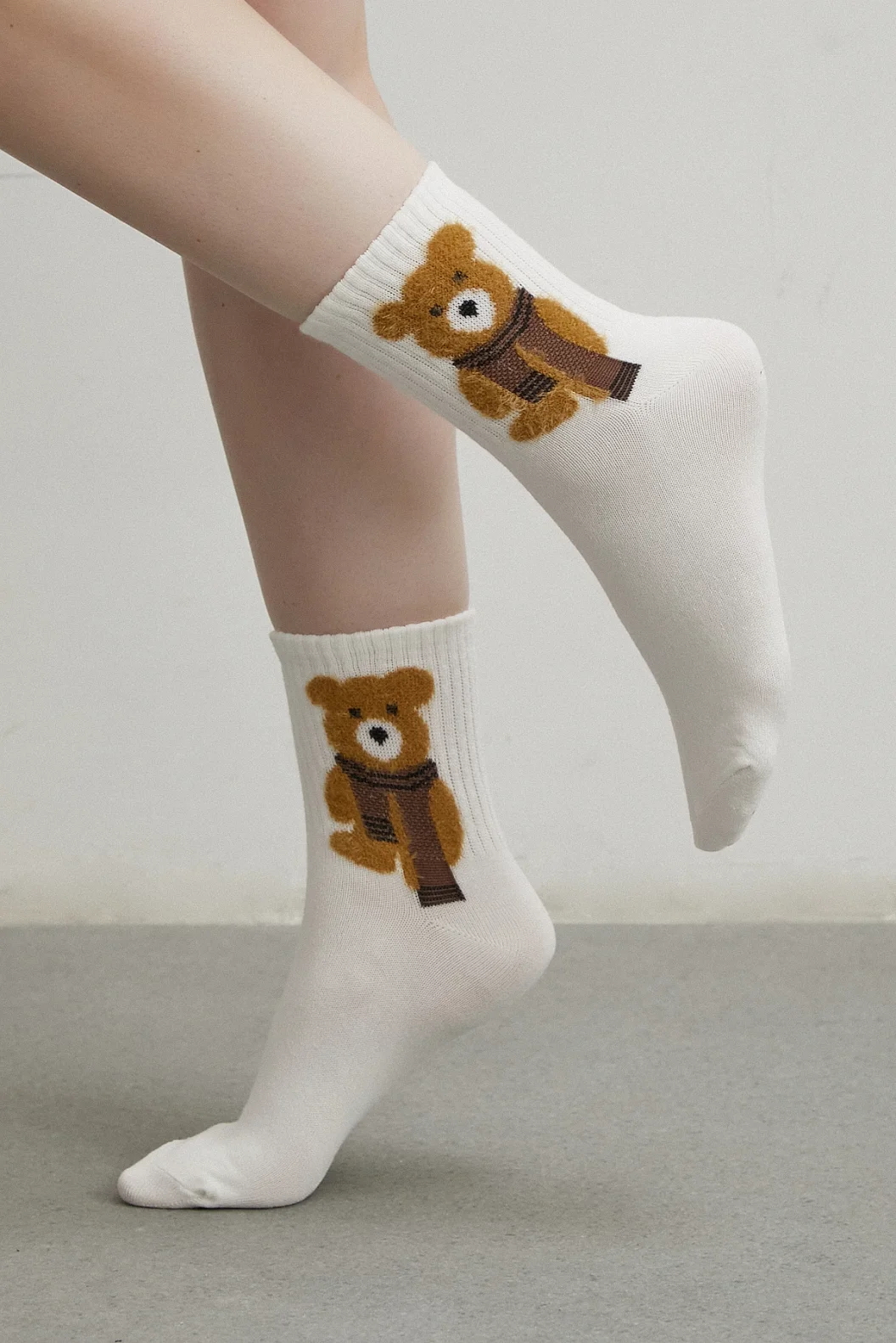 4 أزواج من جوارب دب تيدي متعددة الألوان