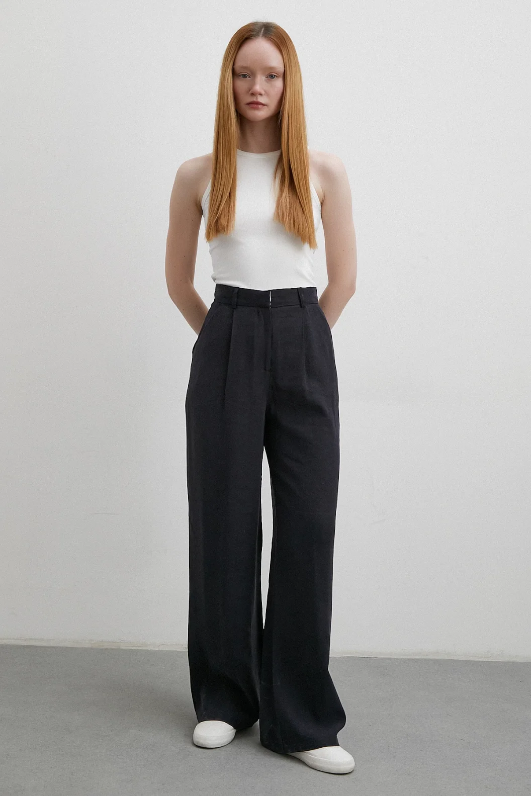 Modal Palazzo Pantolon Siyah