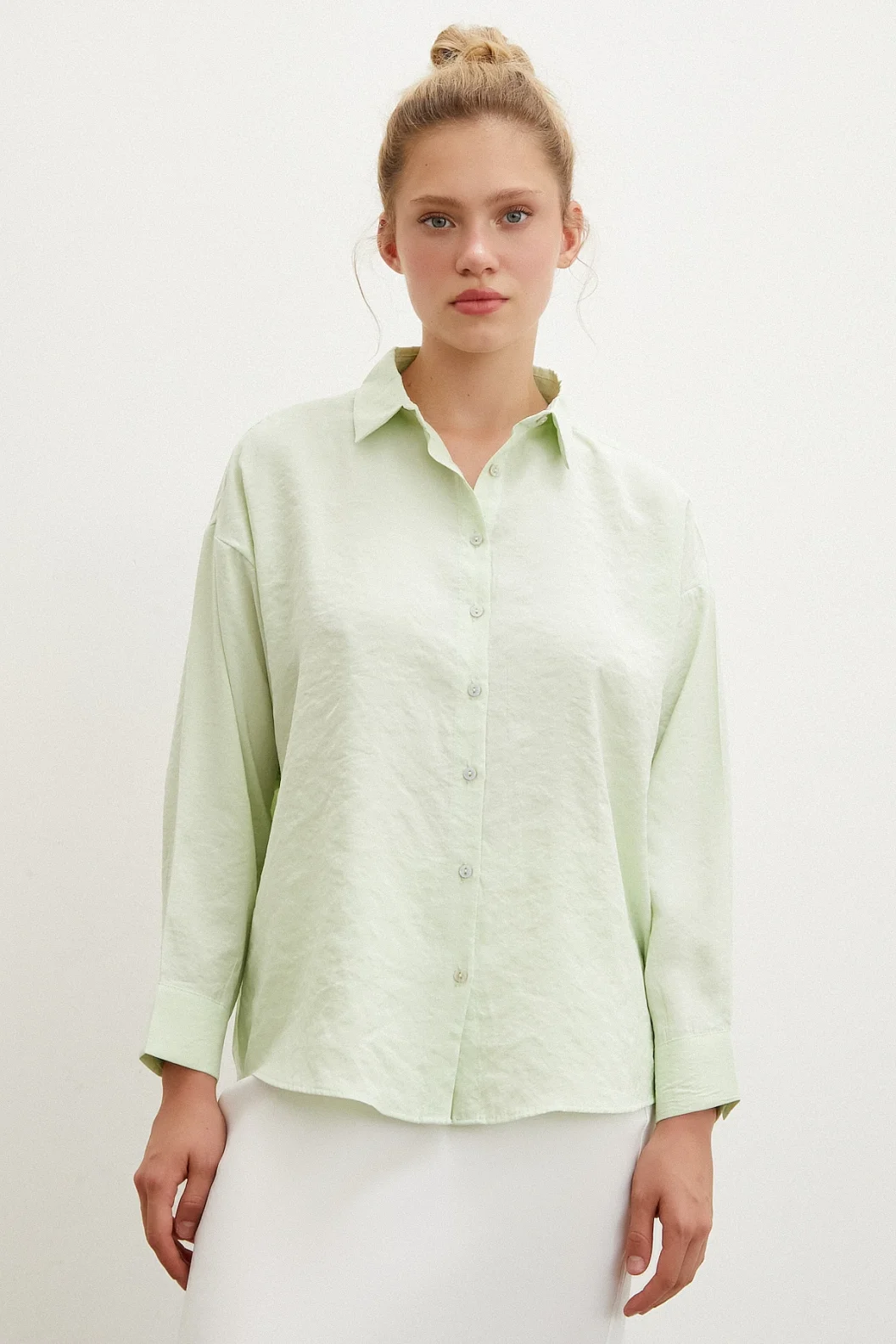 Basic Modal Shirt Mint