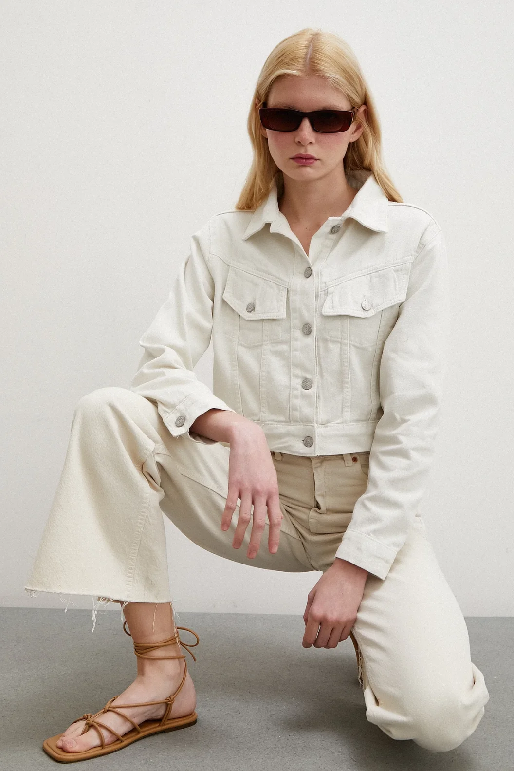 جاكيت قماش الغاباردين