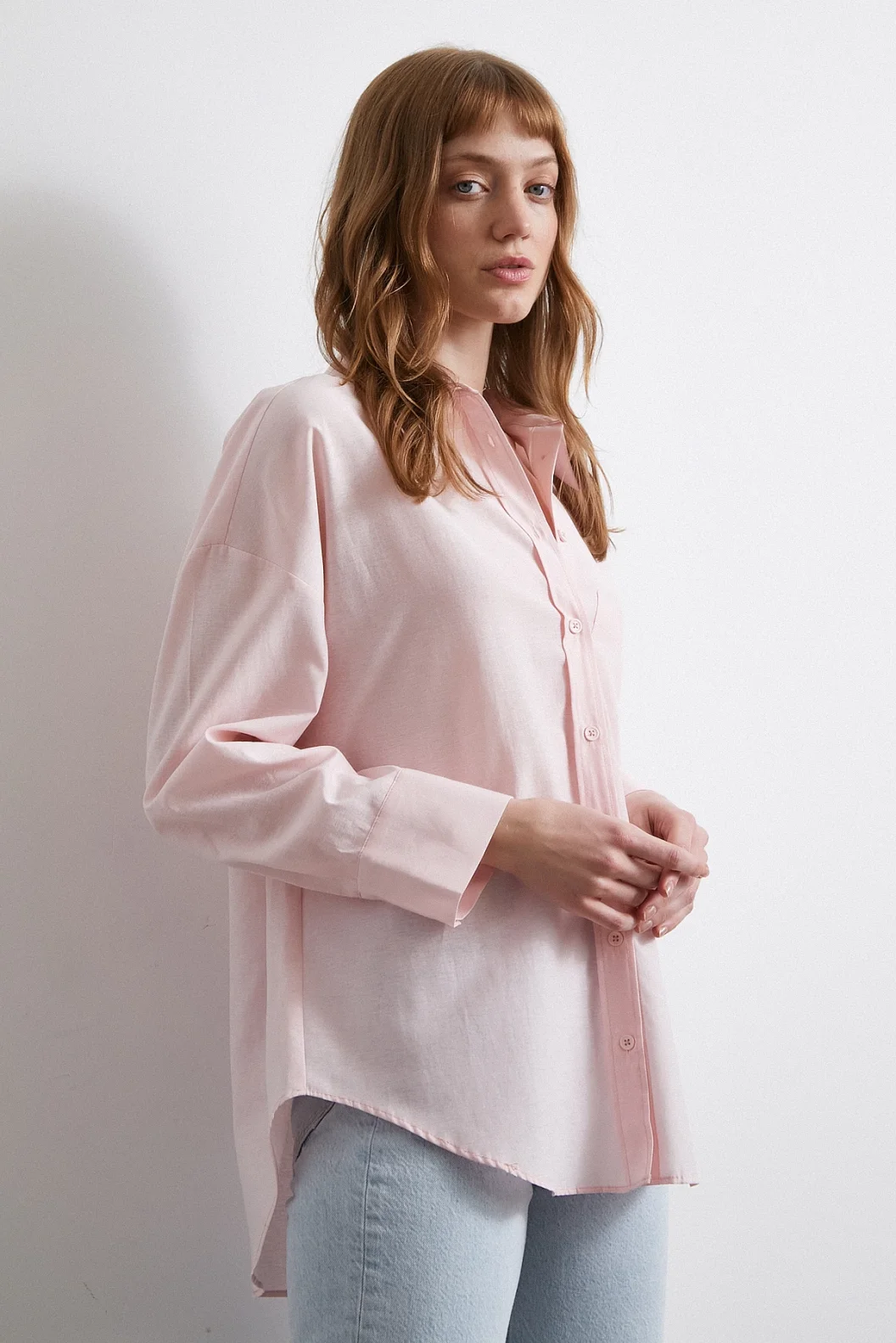 Helen Poplin Shirt Pink