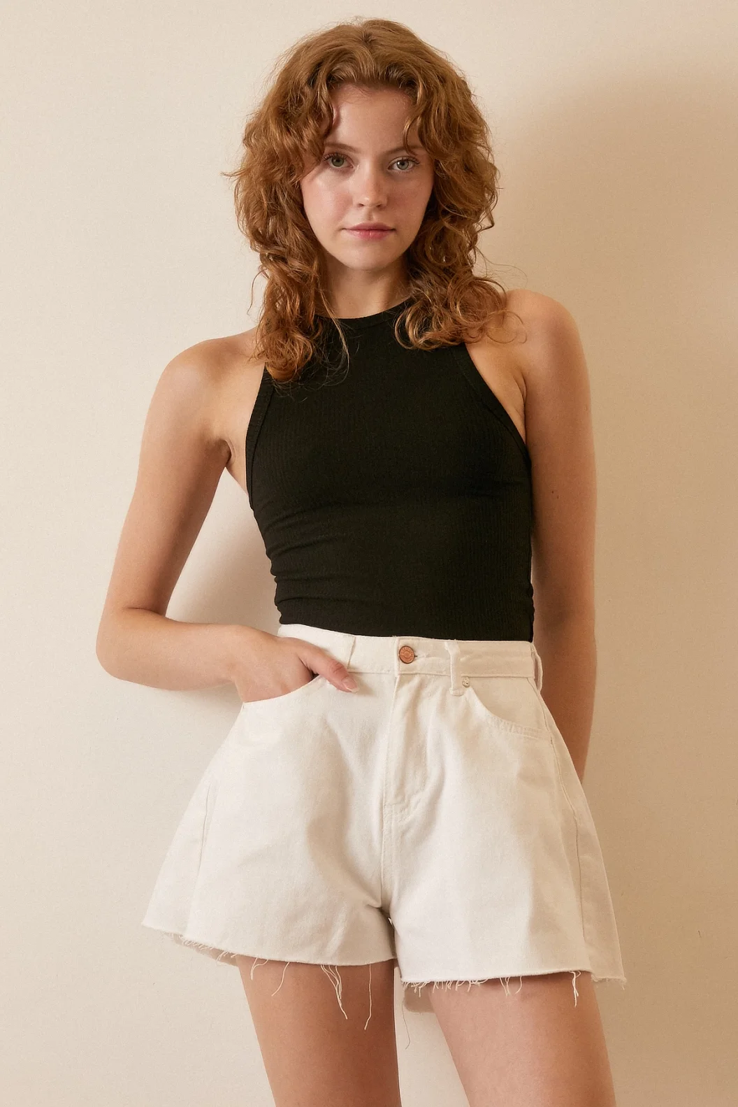 Bike Collar Top Black