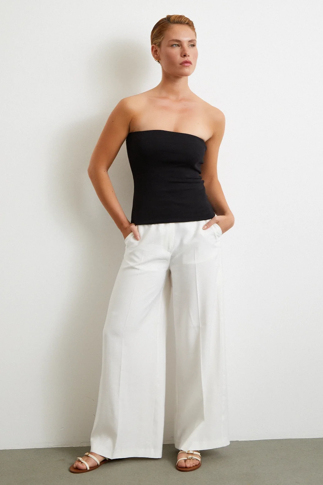 بالاتزو بالتو بانت إكرو واسع الساق