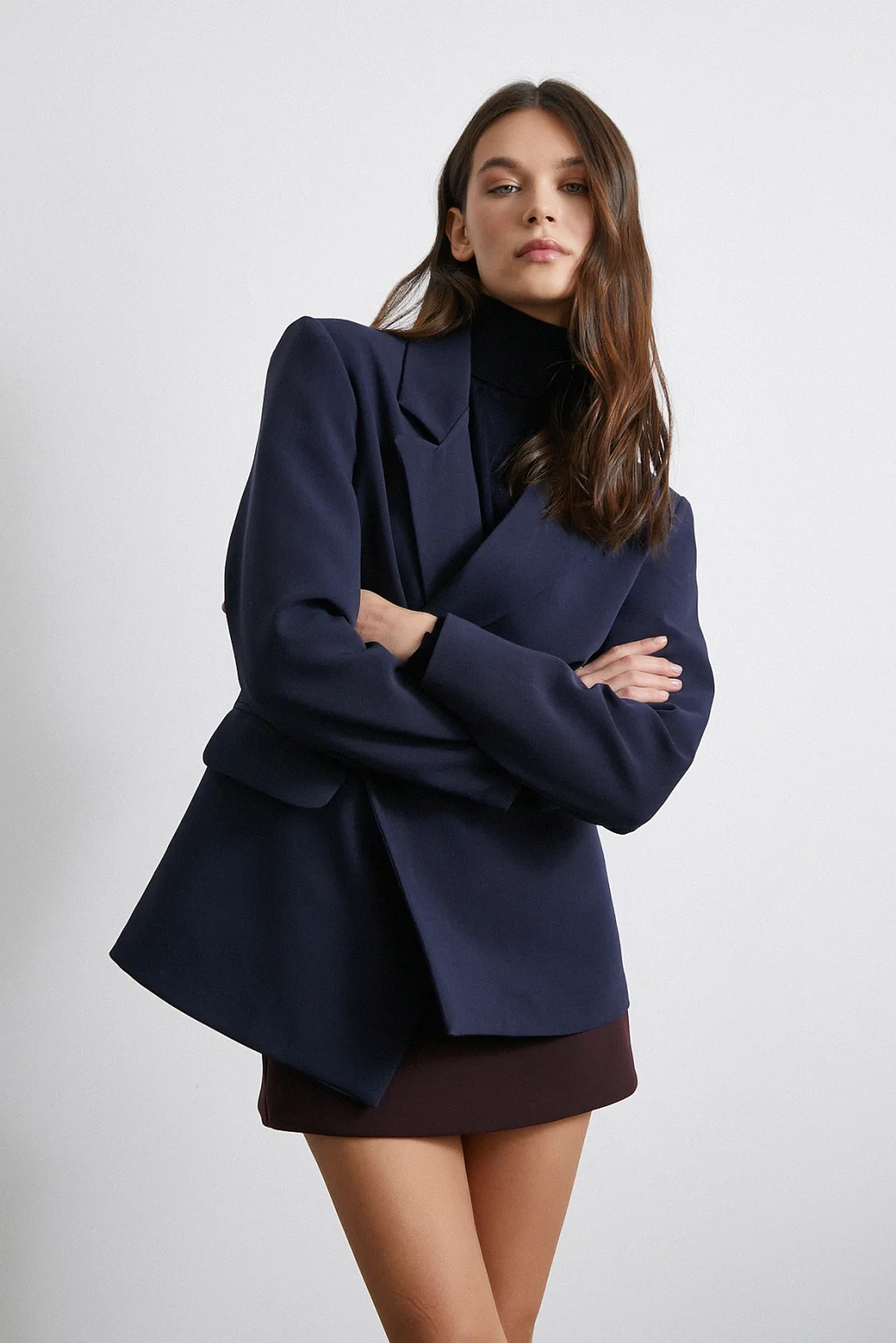 سترة بولي فيسك كلاسيكية لون أزرق داكن