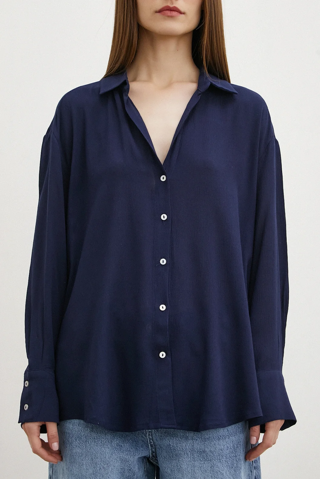 Viskon Basic Shirt Navy
