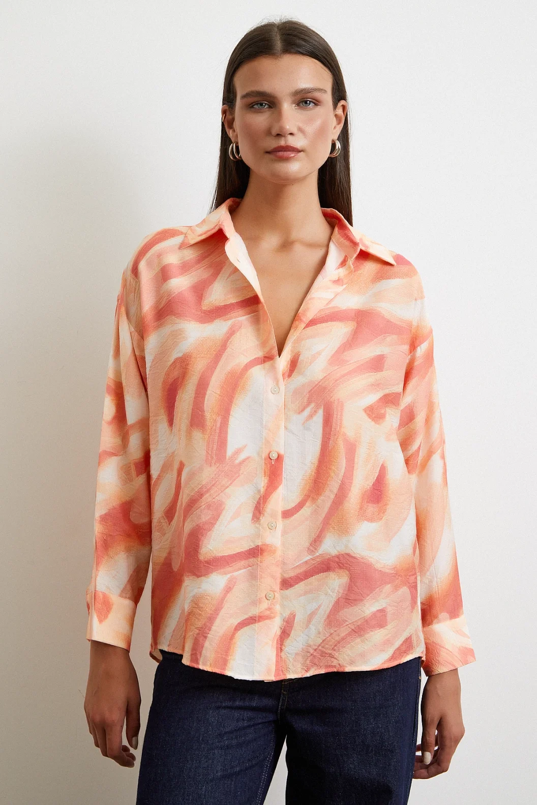 Deniz Esintisi Gömlek Oranj