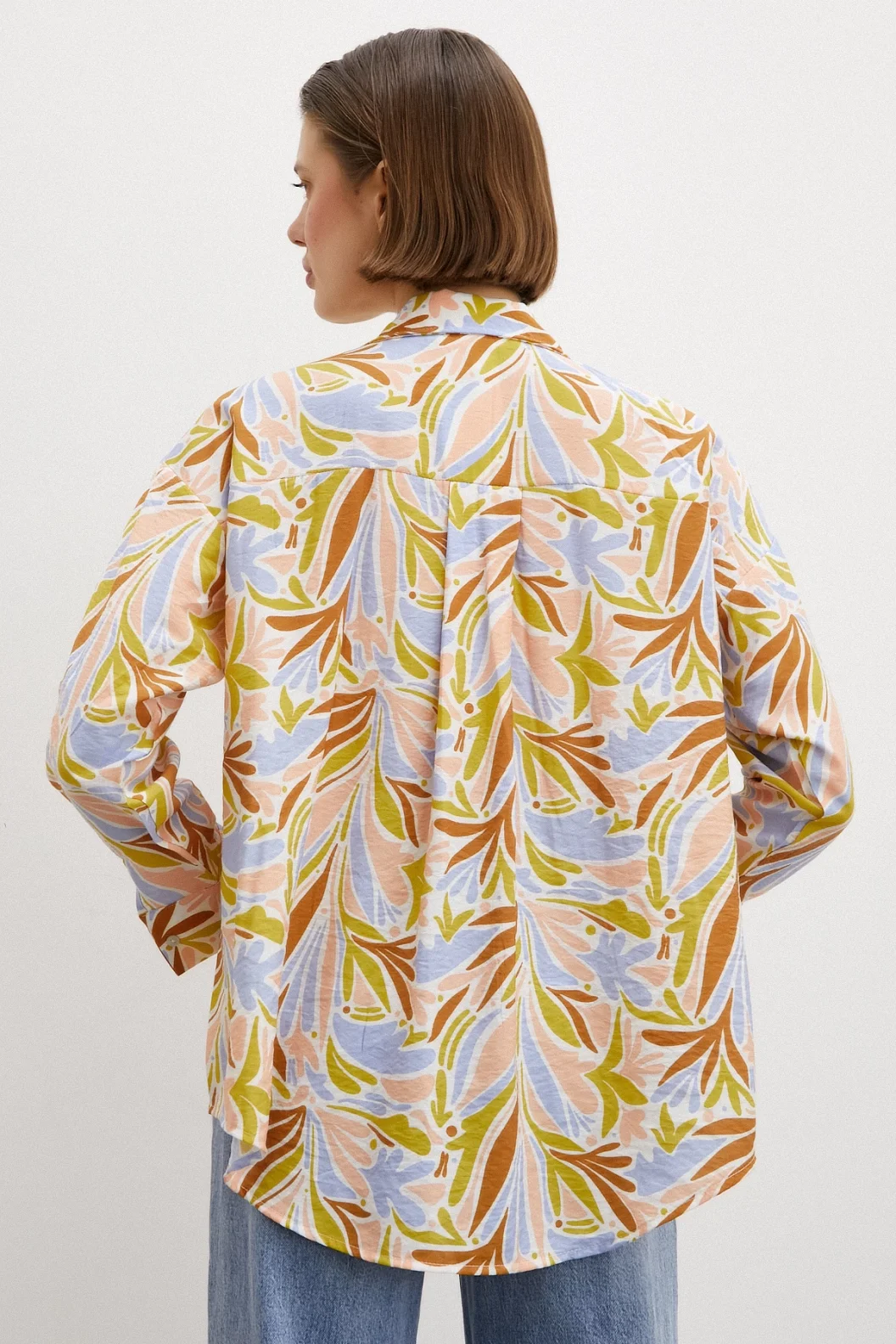 Printed Modal Shirt Powder