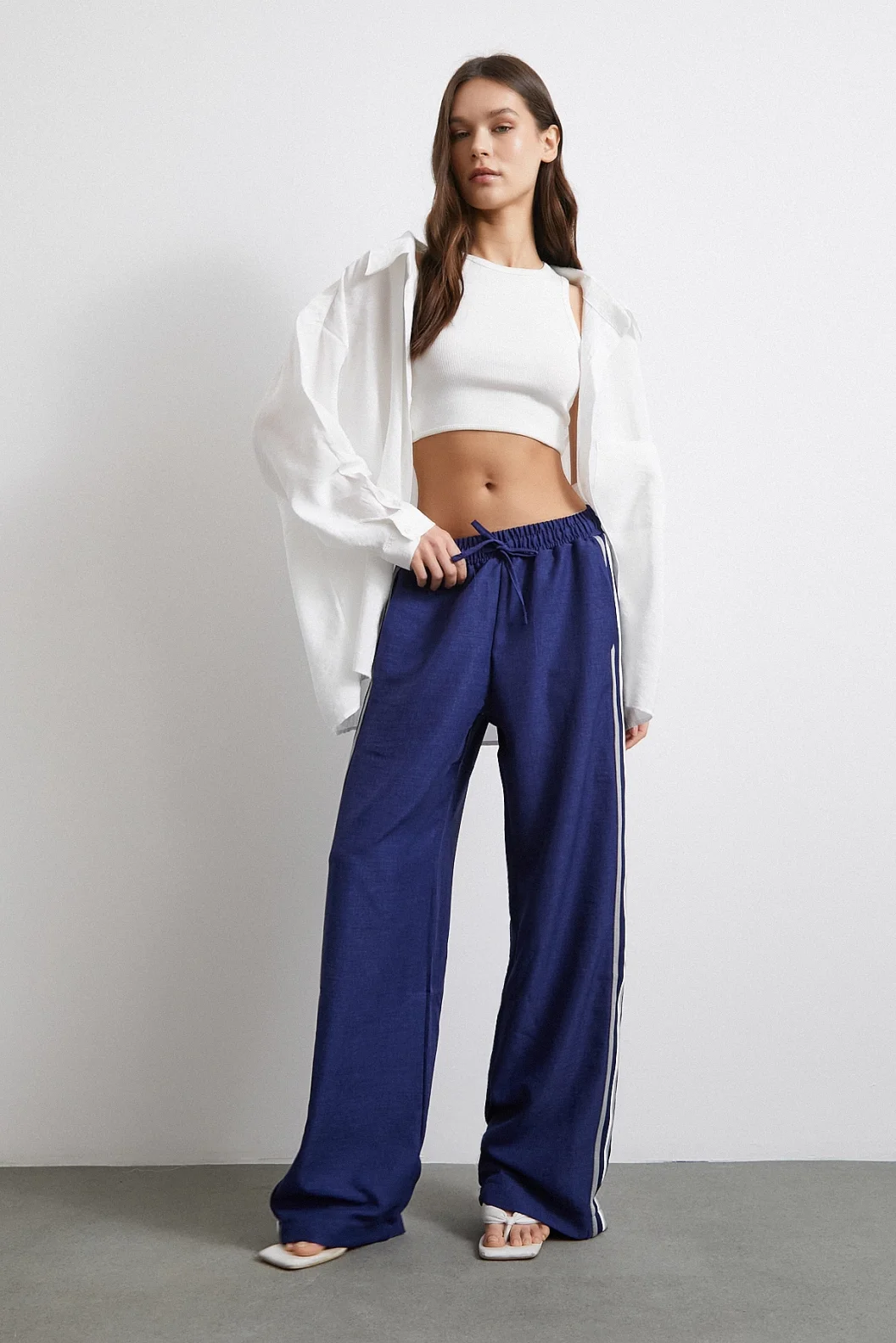 سروال ركبة مطاطية مزدوجة المسطرة بيلي