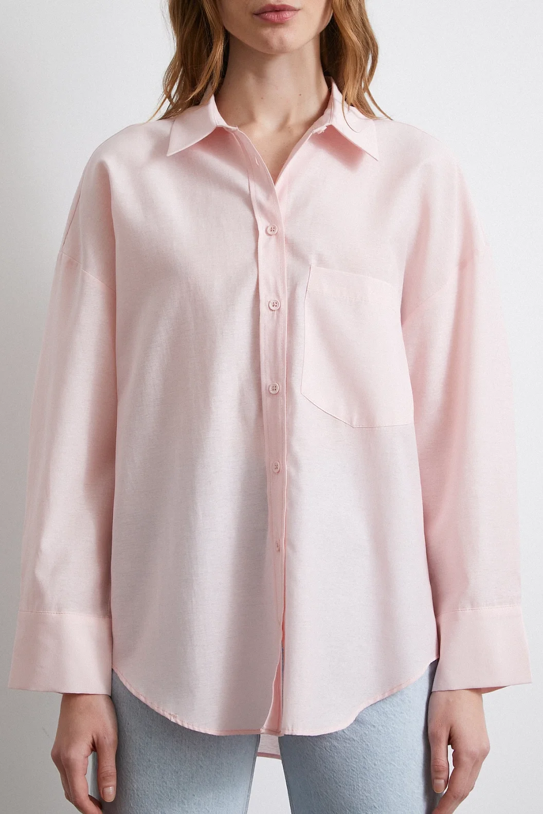 Helen Poplin Shirt Pink