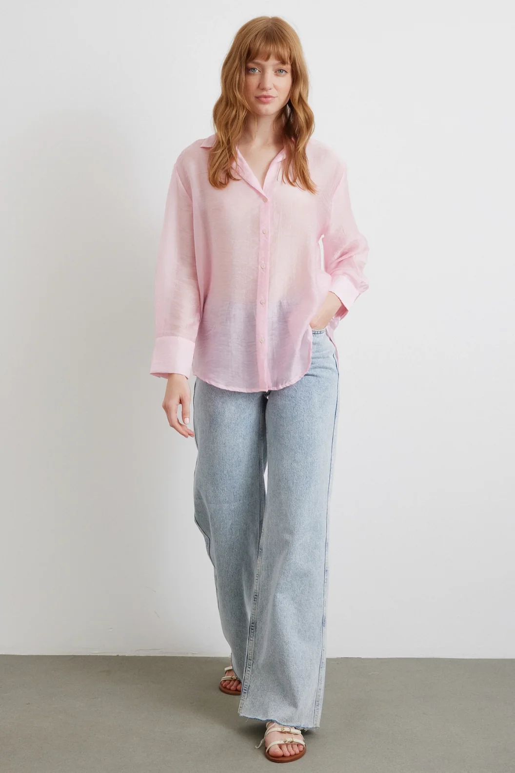 Thin Modal Shirt Pink
