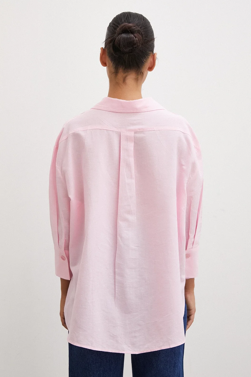 Pink Poor Arm Shirt with Slit