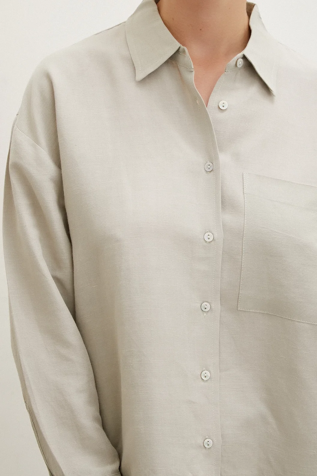Tasche Oversize Hemd Khaki