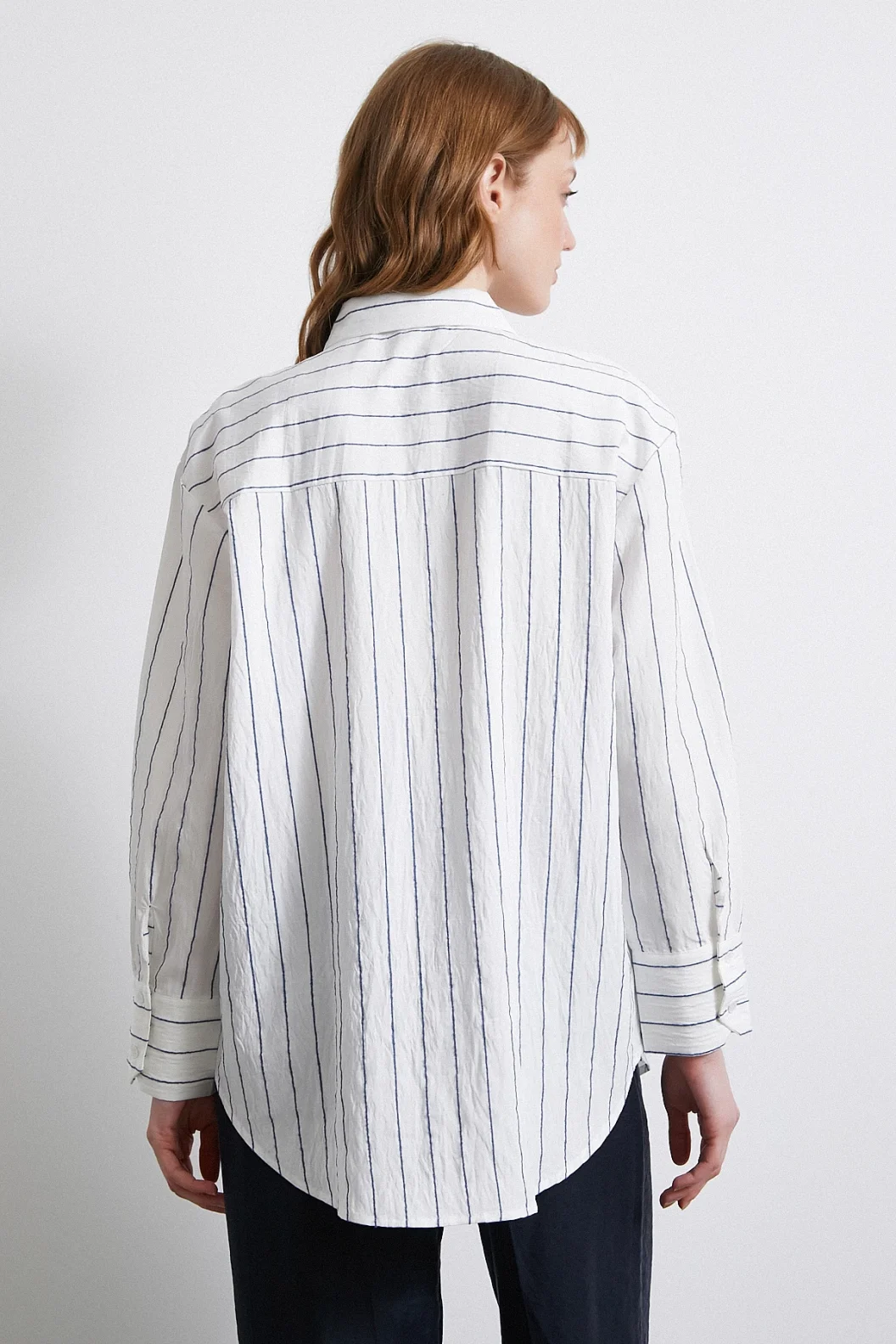Striped Pocket Shirt Indigo