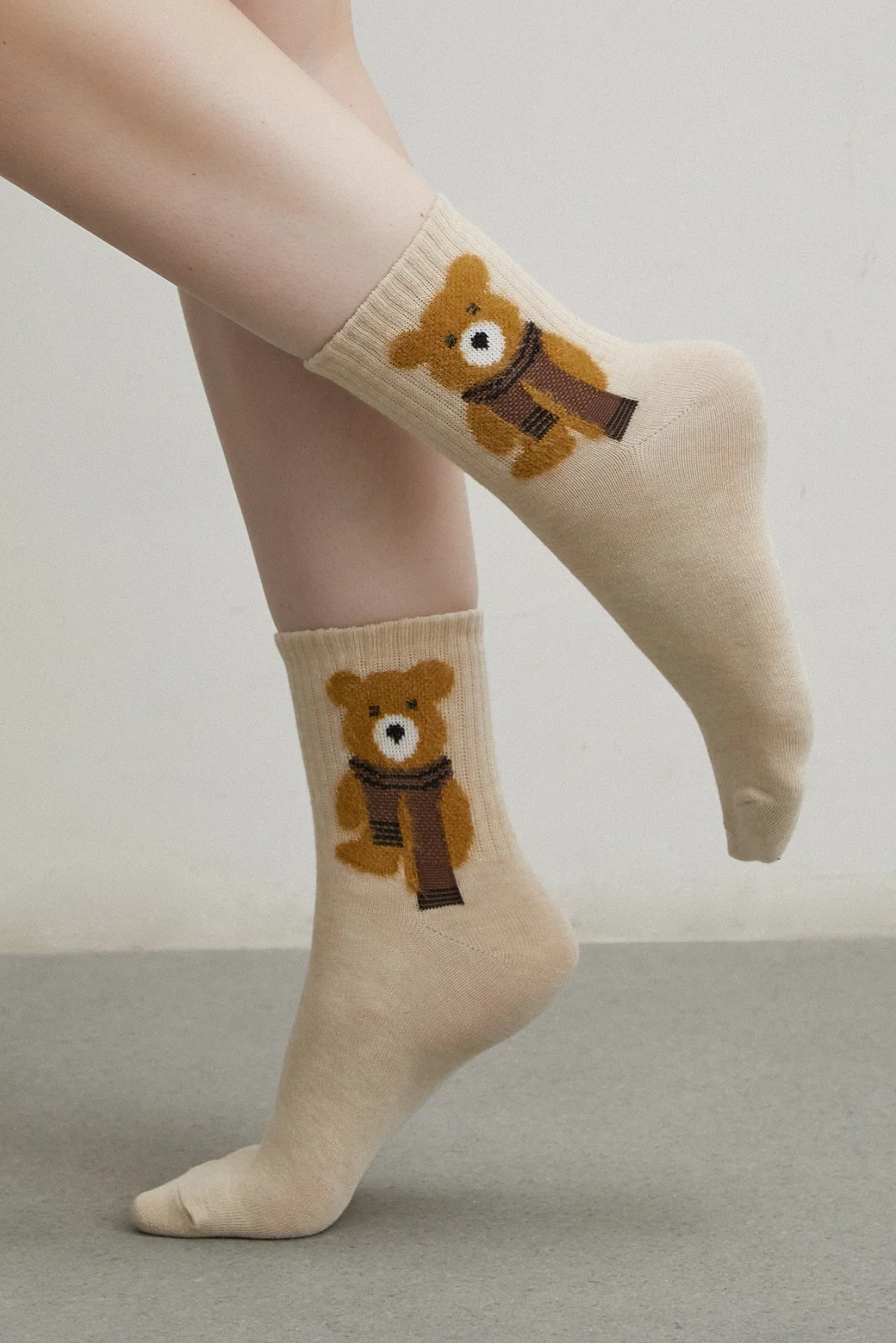 4 أزواج من جوارب دب تيدي متعددة الألوان