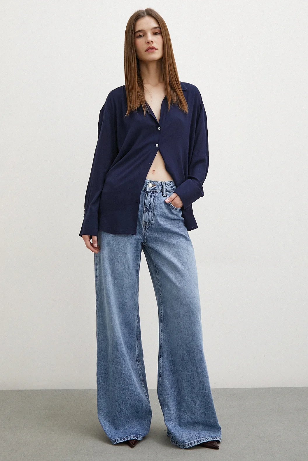 Viskon Basic Shirt Navy