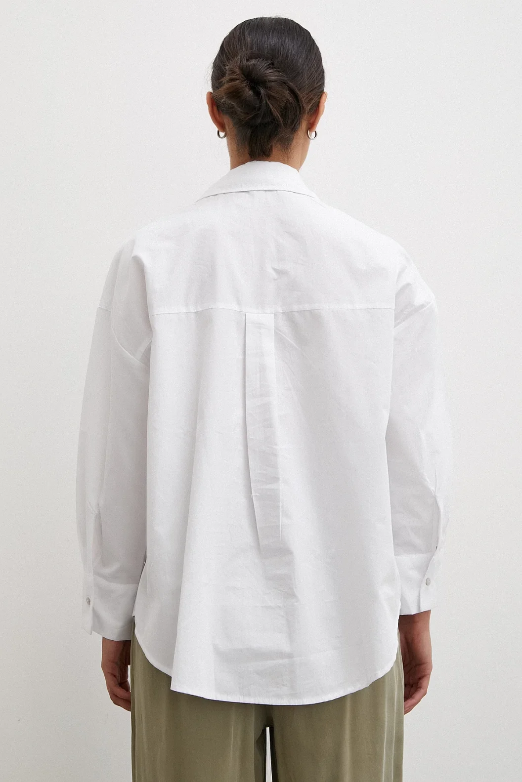 Einzelne Oversize-Shirt Weiß