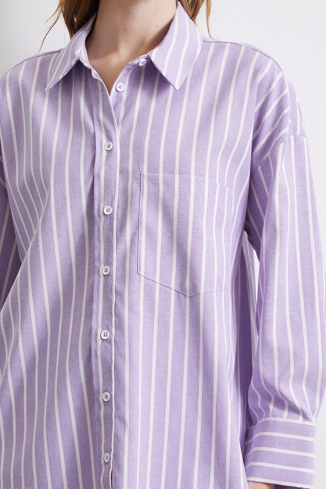 Lilac Striped Shirt