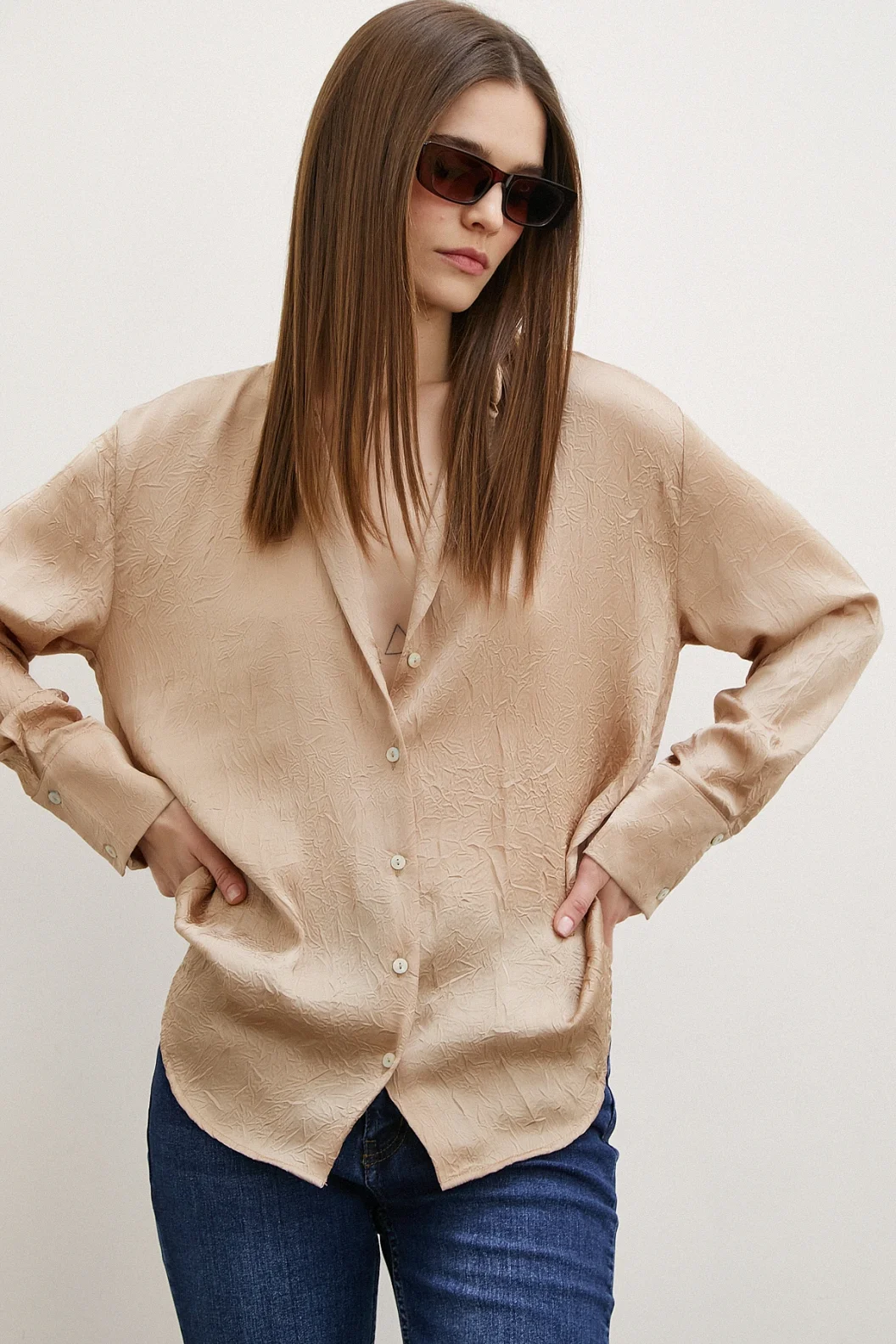 زيبقي الحرير المخملي المجعد