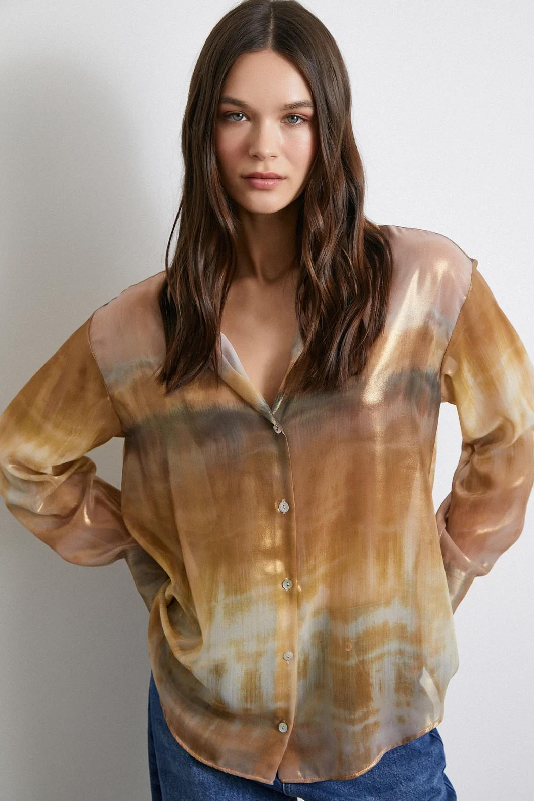 قميص كرينكل بتصميم هاكي