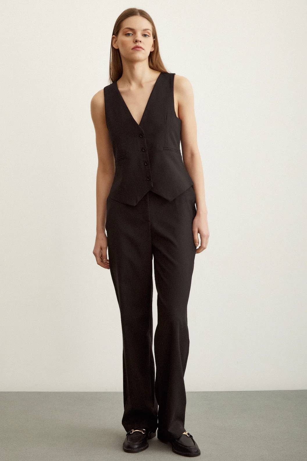 Klassische Schlaghose Schwarz