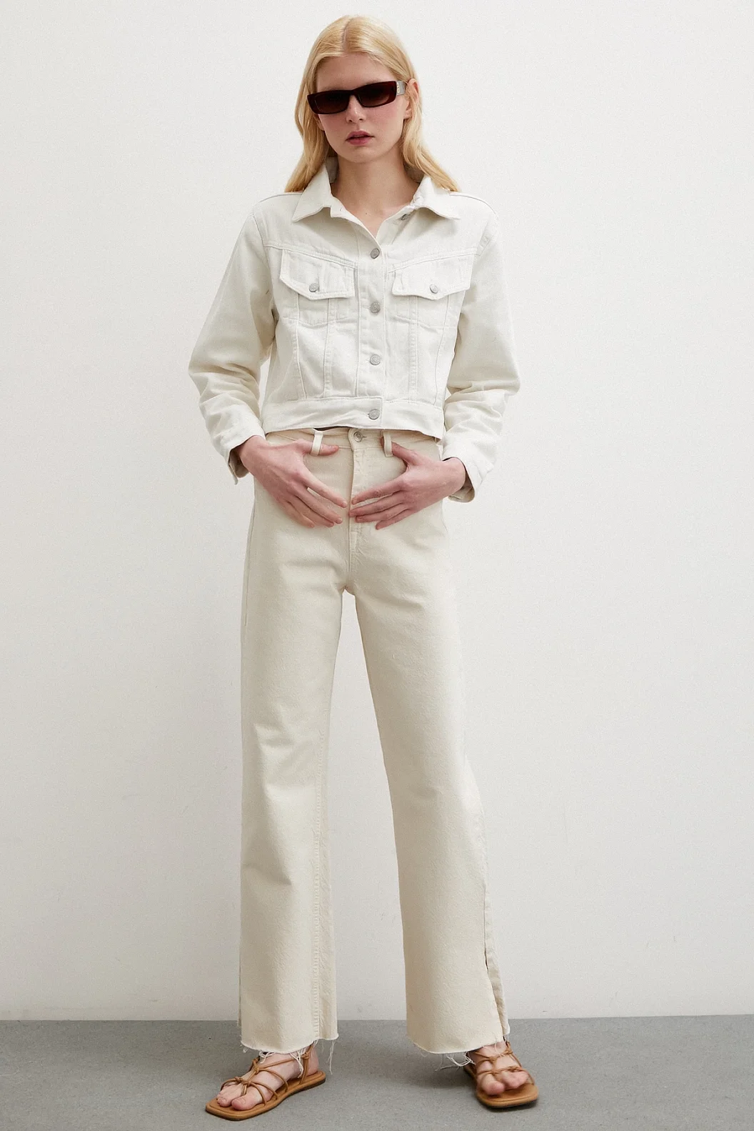 جاكيت قماش الغاباردين