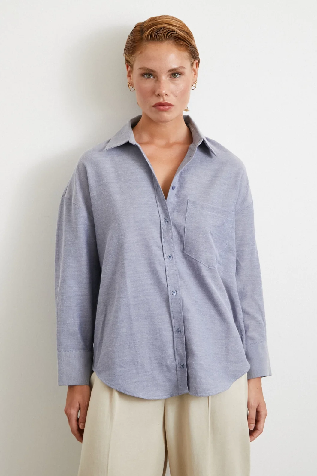 Striped Classic Shirt Dark Navy