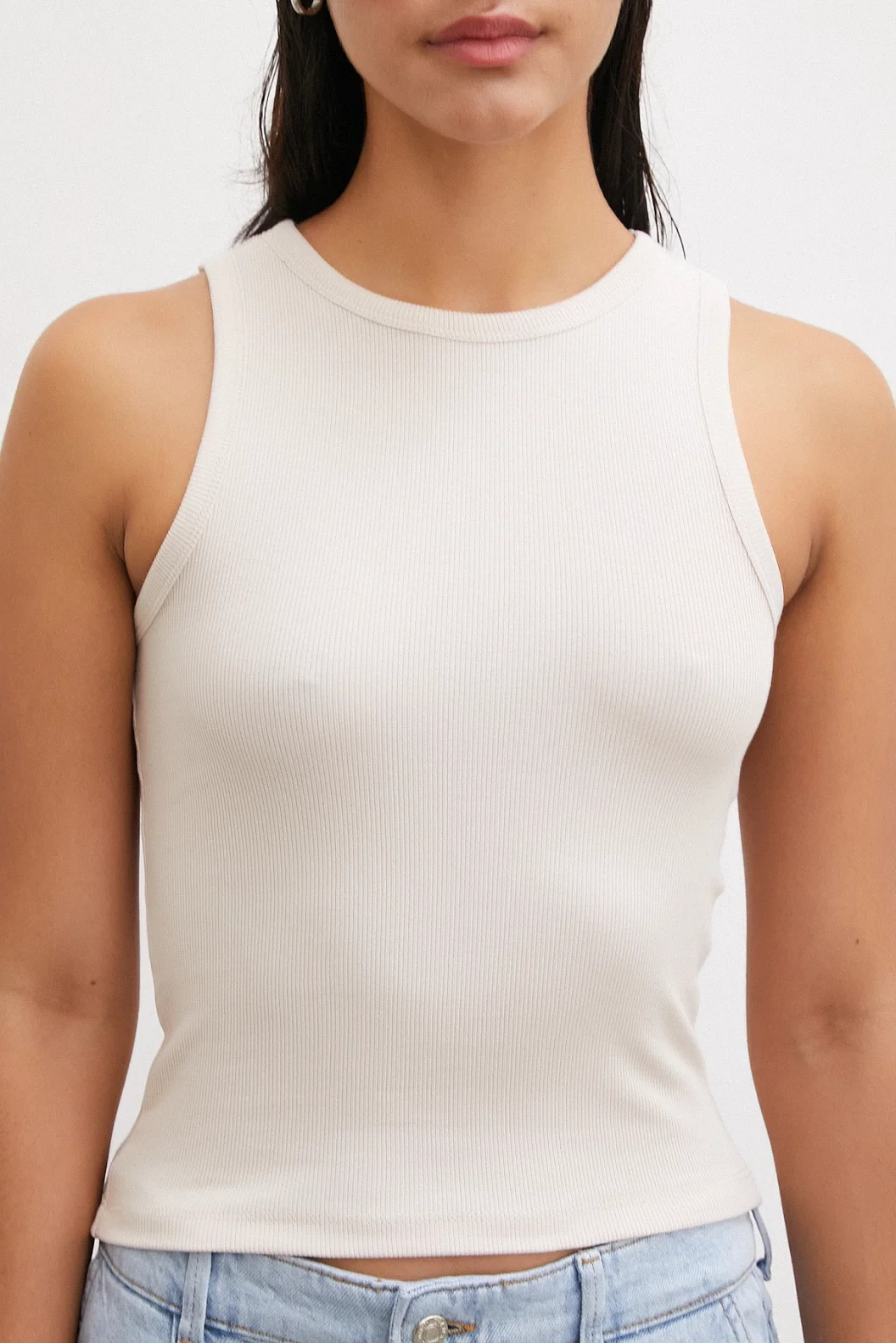 معطف رمادي اللون بياقة دراجة