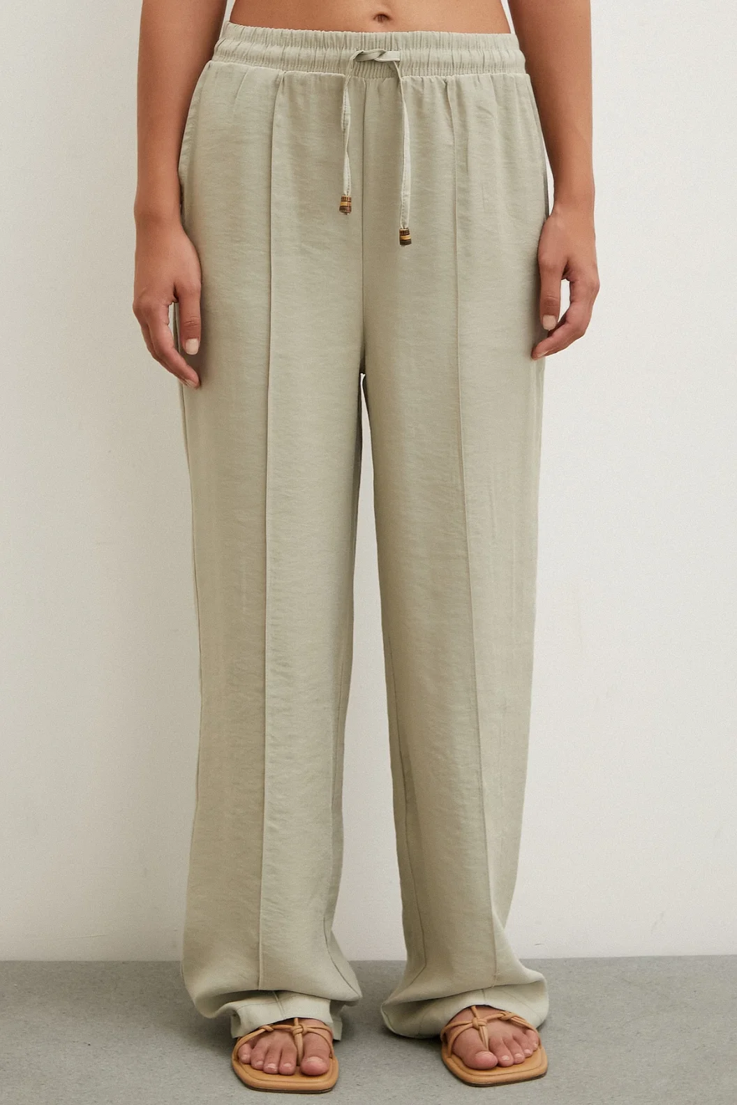 Waist-tied Pants Stone