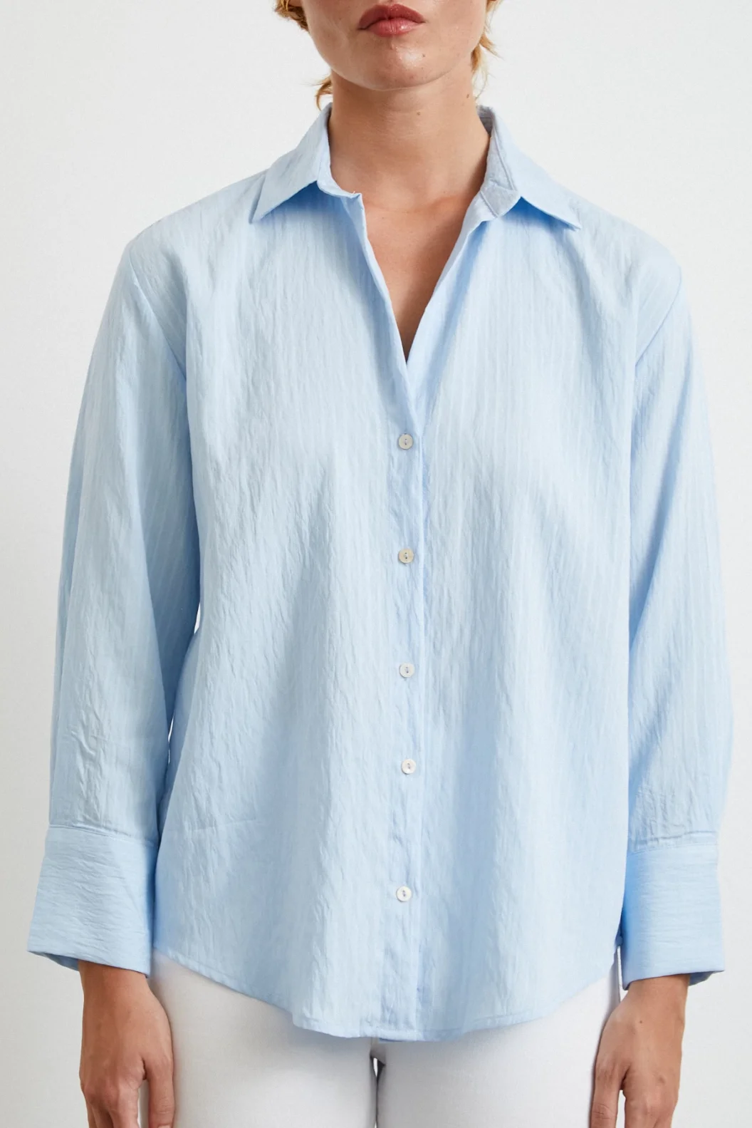 Paralel Çizgili Gömlek Mavi