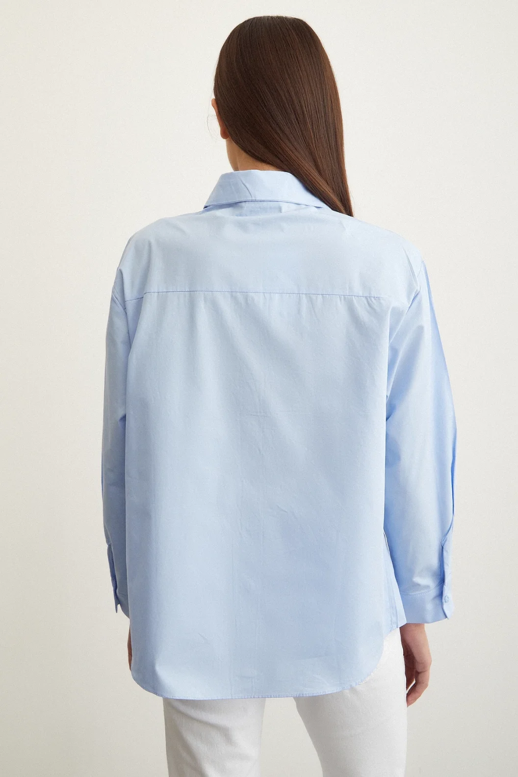 Steinbesetztes Hemd Blau