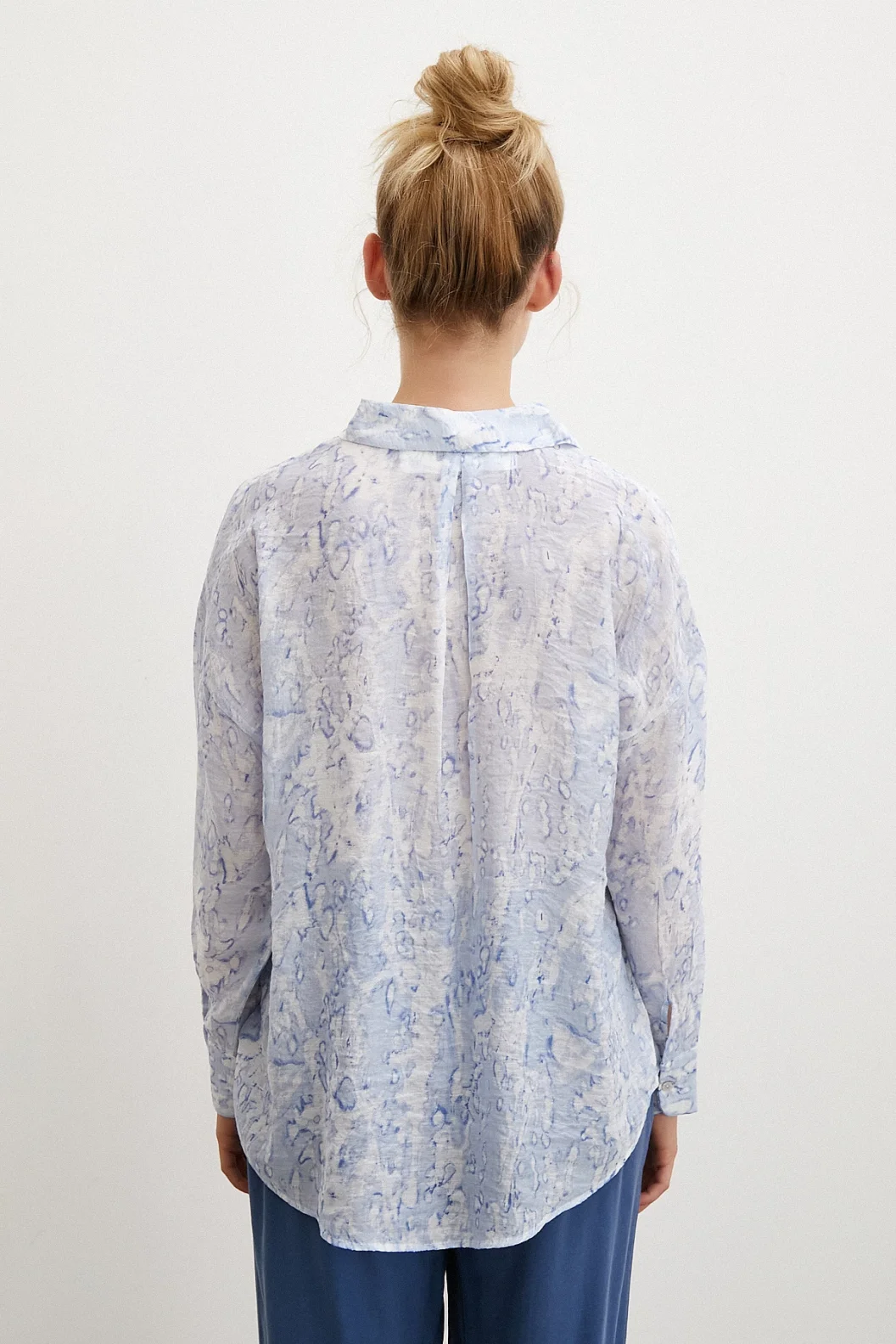 Polka Dot Shirt Blue