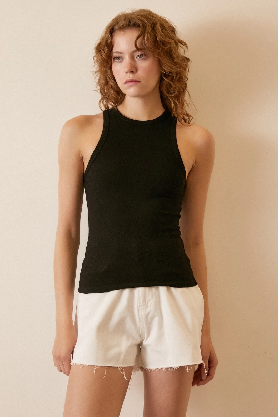 Bike Collar Top Black