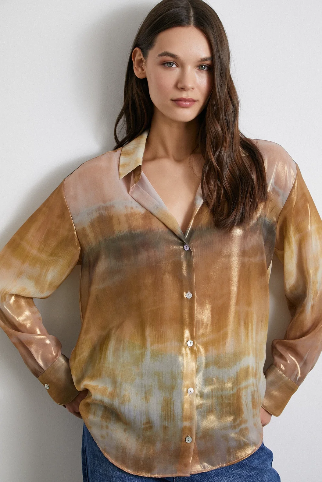 قميص كرينكل بتصميم هاكي