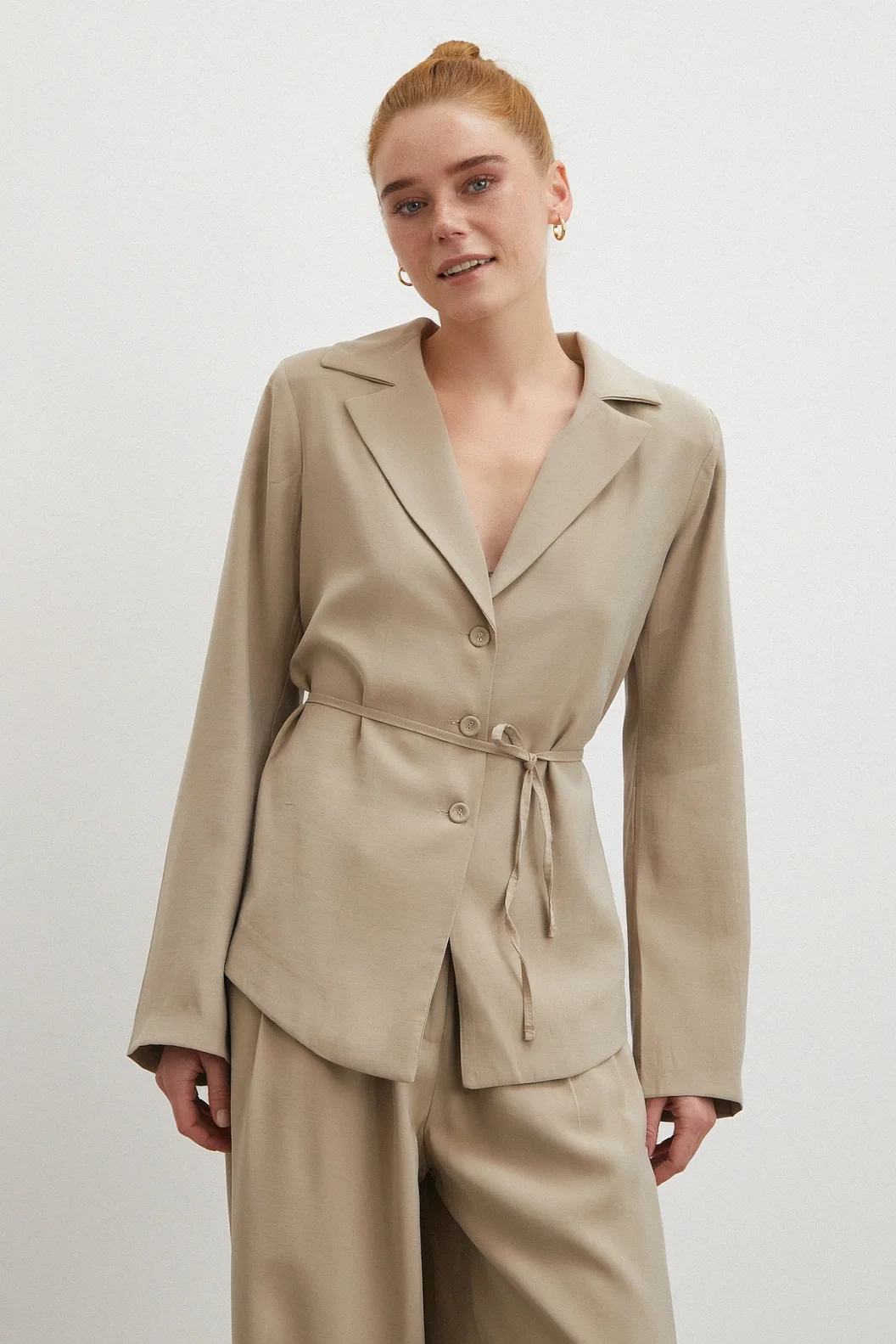 Gömlek Pantolon Modal Takım Taş