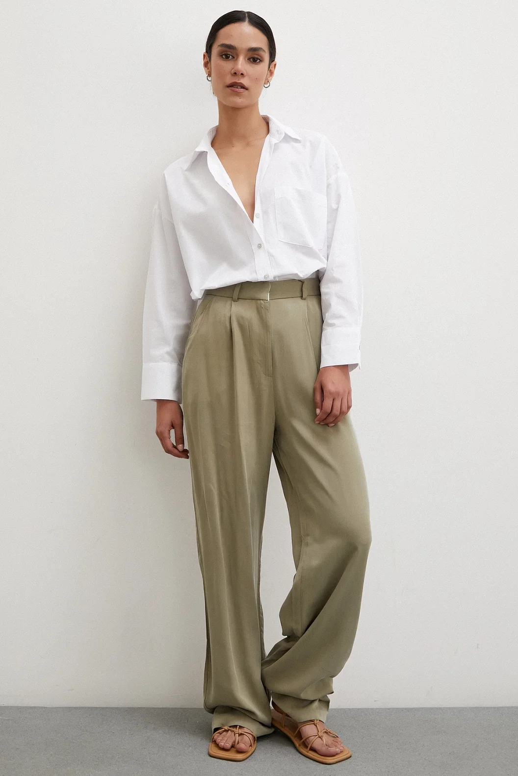 Einzelne Oversize-Shirt Weiß