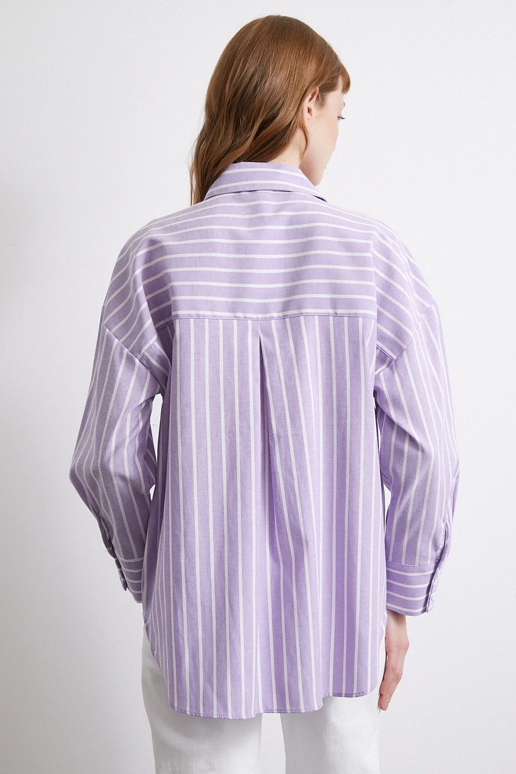 Lilac Striped Shirt